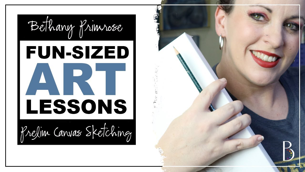 Art Essentials - How to Pre-sketch Your Canvas 