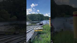 Mud Boat Goes Full Send Off the Dam! 😲 🔥
