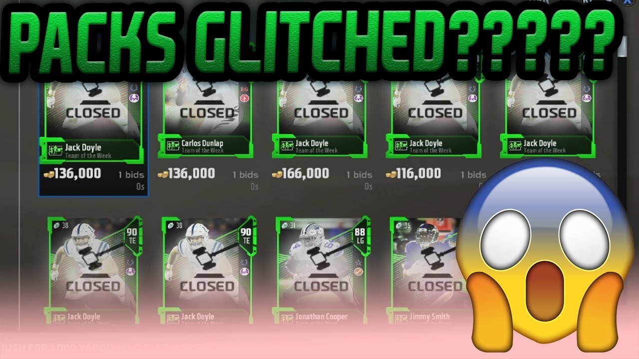 THE GREAT PACK GLITCH OF MADDEN 18