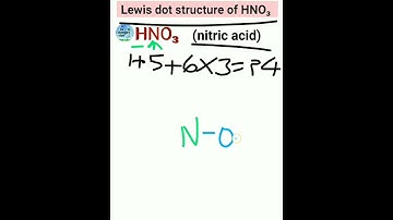 Lewis dot structure of HNO₃ #lewisstructures #k2chemistryclass