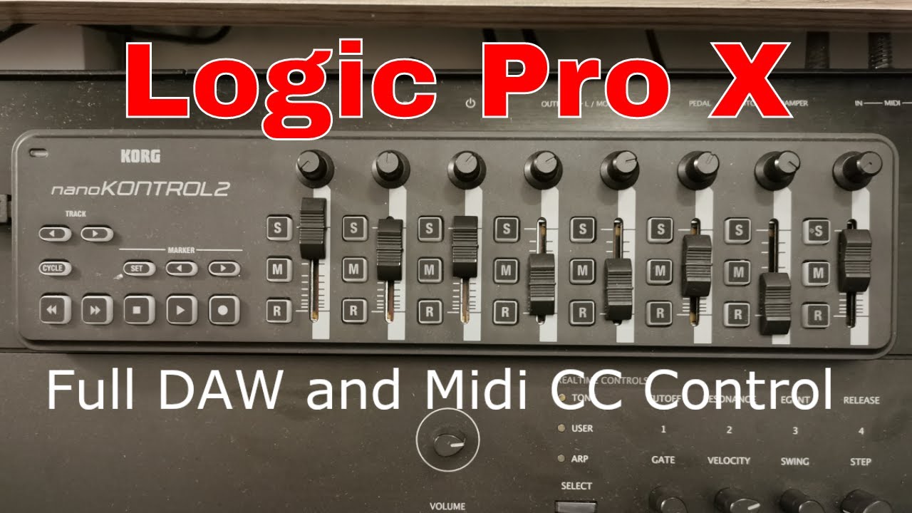 How to setup the Korg NanoKontrol 2 in Logic Pro X for Full DAW and Midi CC  Control