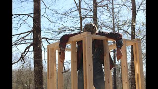 How To Build a SMOKEHOUSE  (Part 5  Framing and Roof)