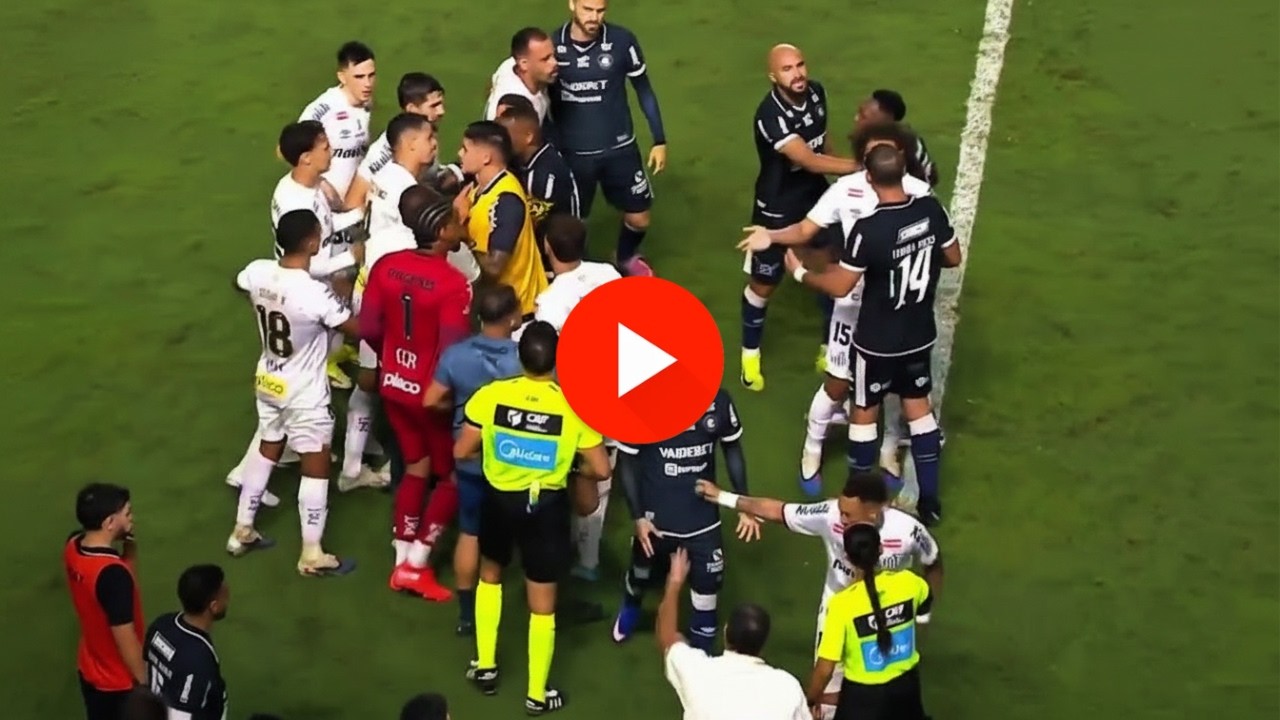 Neymar Vs Diego Hernández Fight | saying he doesn’t know him | Santos FC Vs Remo Fight 2-0