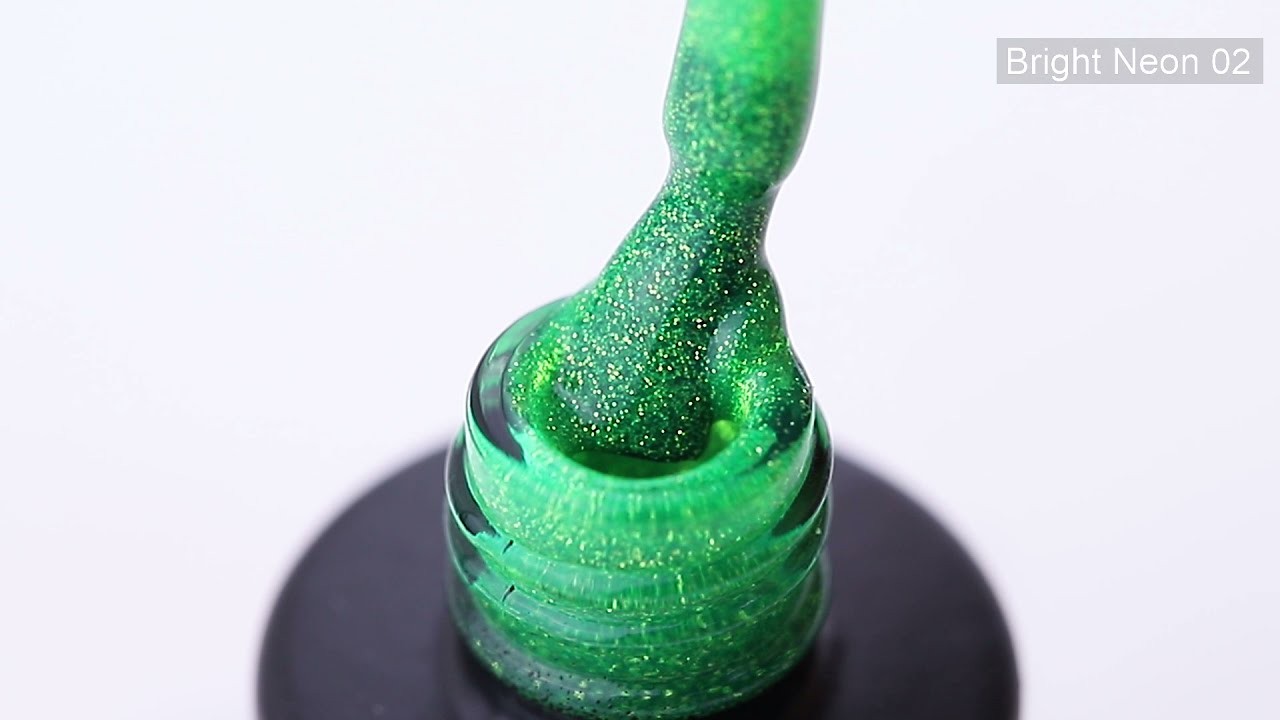 Гель-лак Grattol Color Gel Polish Bright Neon 02 (ярко-зеленый, неоновый, светоотражающий)