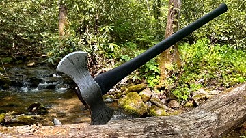 YouTube chopper challenge! forging a double bit axe from chainsaw chain Damascus