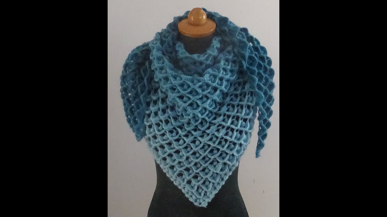 Πανεμορφο Σαλι με Βελονακι