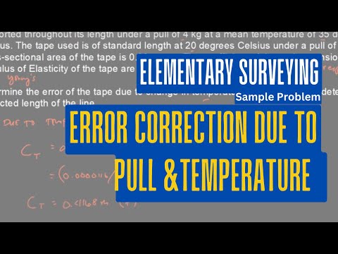 Error due to Pull and Temperature | Distance measurement