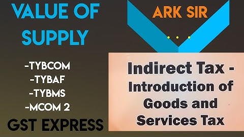 Q2 #value_of_supply #gst TYBCOM/TYBMS SEM 6 / TY BAF / MCOM 2 #Caretaker