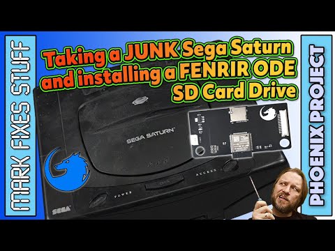 A Sega Saturn SD Card Loader – Fenrir ODE install and Test on a JUNK console!