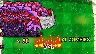 50 Football Zombie Vs. 100 All Zombie, which zombie can defeat them? - PVZ HACK COOL