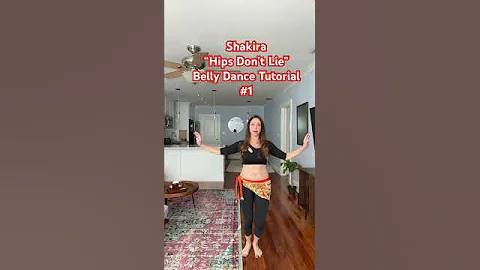 💃🏻😊Shakira “Hips Don’t Lie” belly dance tutorial