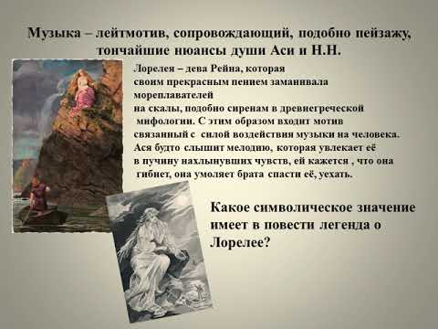 символические мотивы и образы в повести Ася И С Тургенева