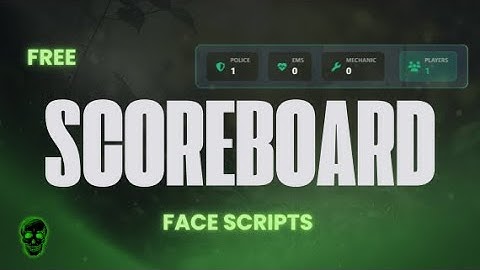Scoreboard Job-Based for Qbox FIVEM GTAV RP Servers - by FACE SCRIPTS