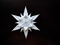 Красивая снежинка оригами, (Riccardo Foschi) Beautiful snowflake origami