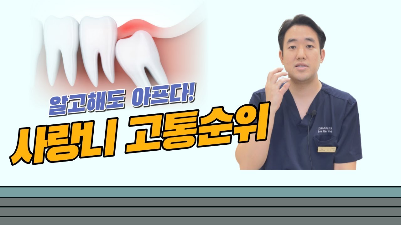 사랑니 발치 난이도는 고통과 직결된다 ?! 사랑니 고통순위 1~6위까지 간단하게 정리하였습니다!