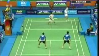 BWF Badminton SS Masters Finals 2008 Semi final MD part5