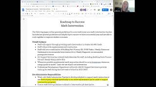 Roadmap to Success - Math Intervention Teachers