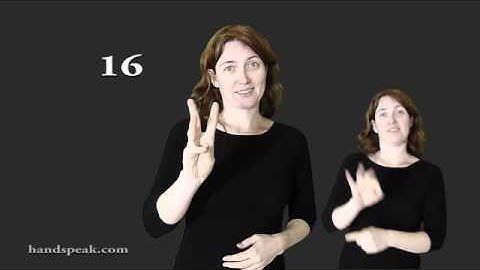 ASL numbers 1 to 30