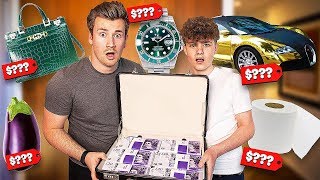 BROTHERS TRY AND GUESS THE PRICE AND WIN $10,000 *Expensive*