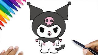 aesthetic kuromi drawing tutorial how draw kuromi