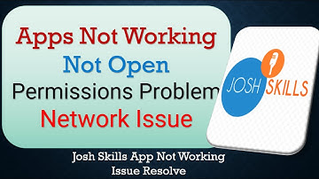 How To Fix Josh Skills App not working | Not Open | Space Issue | Keeps Crashing Problem