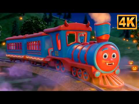 The Wheels on the Train Go Spooky - Halloween Songs for Toddlers