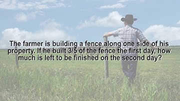 6.16 - Subtracting Fractions From One Whole