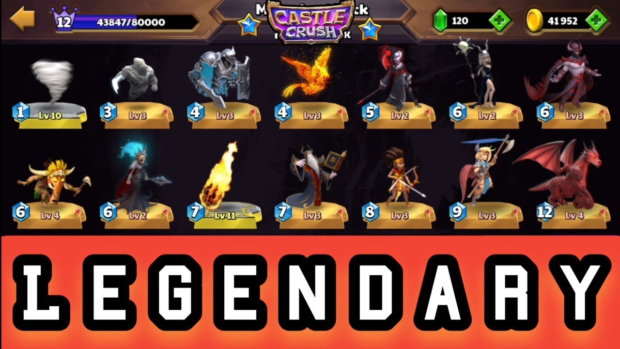 All The Legendary Cards 🔥 in One Deck! Castle Crush