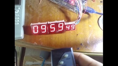 Đồng hồ led 7 thanh phiên bản cải tiến, chỉnh giờ bằng remote hồng ngoại!