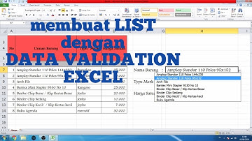 MEMBUAT LISTBOX DENGAN DATA VALIDATION DI EXCEL