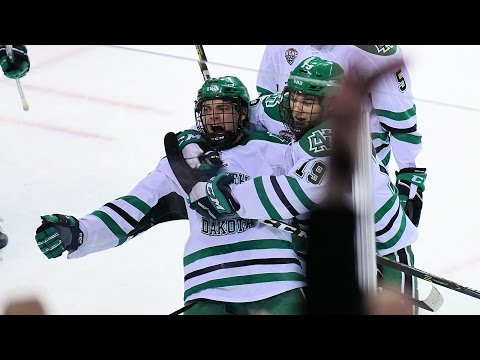 UND hockey - Tyson Jost amazing goal vs Omaha - 2/24/17