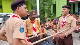 membuat tandu yuk #pramuka #scout #simpulJangkar