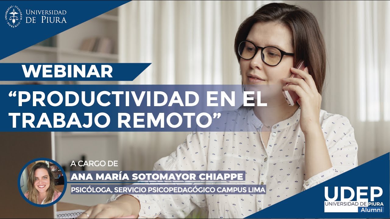Productividad en el trabajo remoto - YouTube