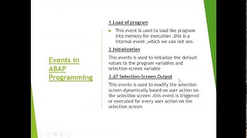 SAP ABAP ( Classical Report )