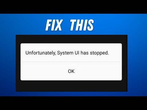 How to Fix Unfortunately System UI has stopped working in Android | Tablet