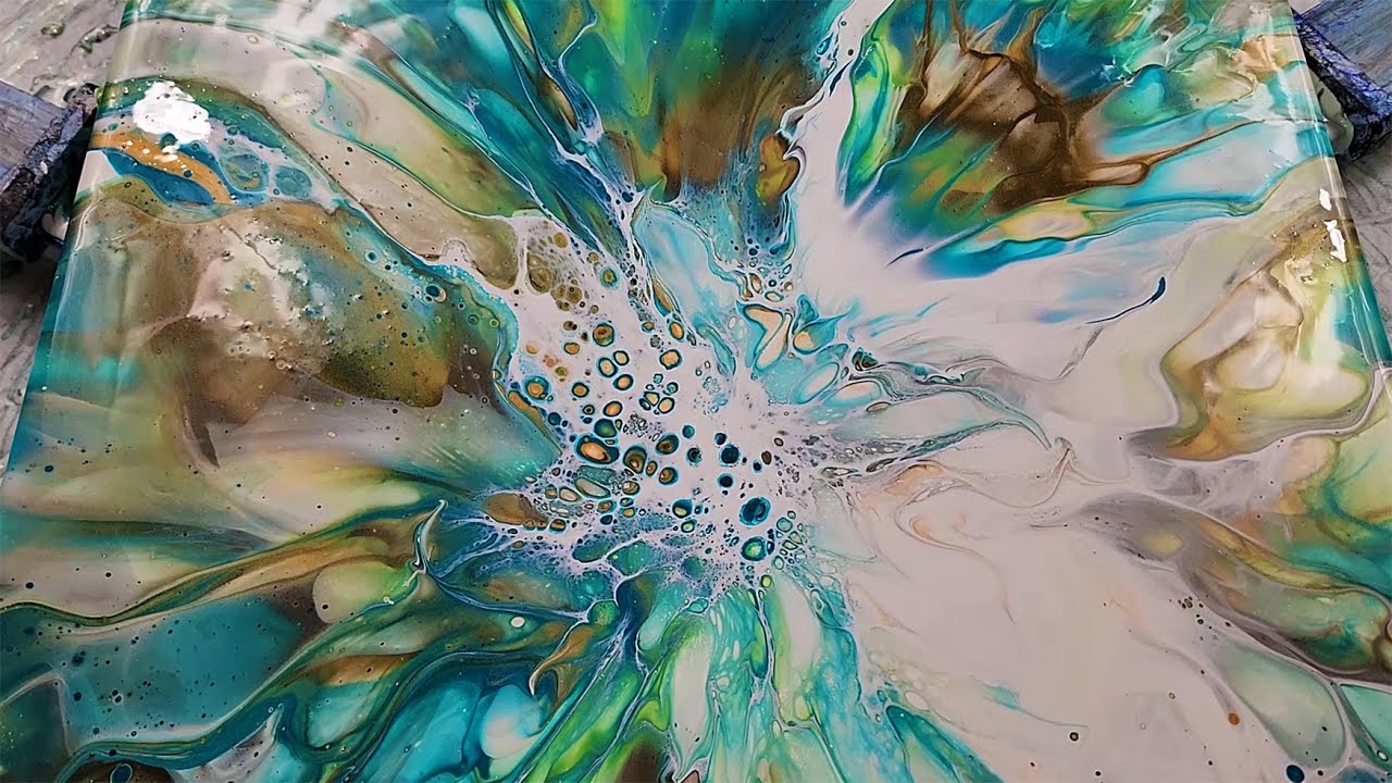 (751) Deconstructed Bloom Technique on Large Canvas Inspired by ...