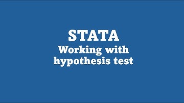 STATA: Working with Hypothesis test - Part 1