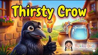 Thirsty Crow Pyasa Kauwa Story In Hindi Moral Story For Kids Tukku Didi