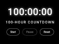 100 Hour Timer ⏳ Live (Part 5) | Study With Me | No Music | Silent Countdown Timer | Focus Timer