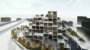 Architectural Animation Multi-use Building