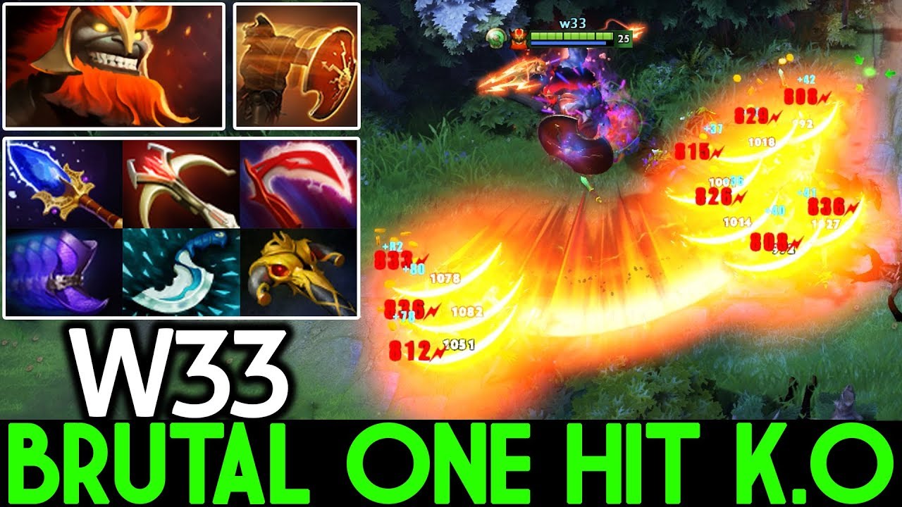 W33 [Mars] Brutal One Hit K.O Full Physical Build 7.22 Dota 2
