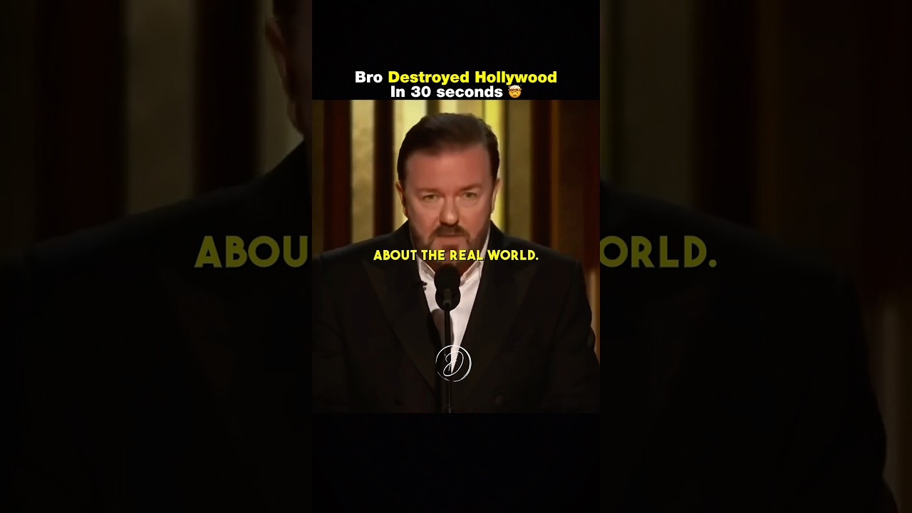 Ricky Gervais Destroyed Hollywood in 30 seconds 🤯
