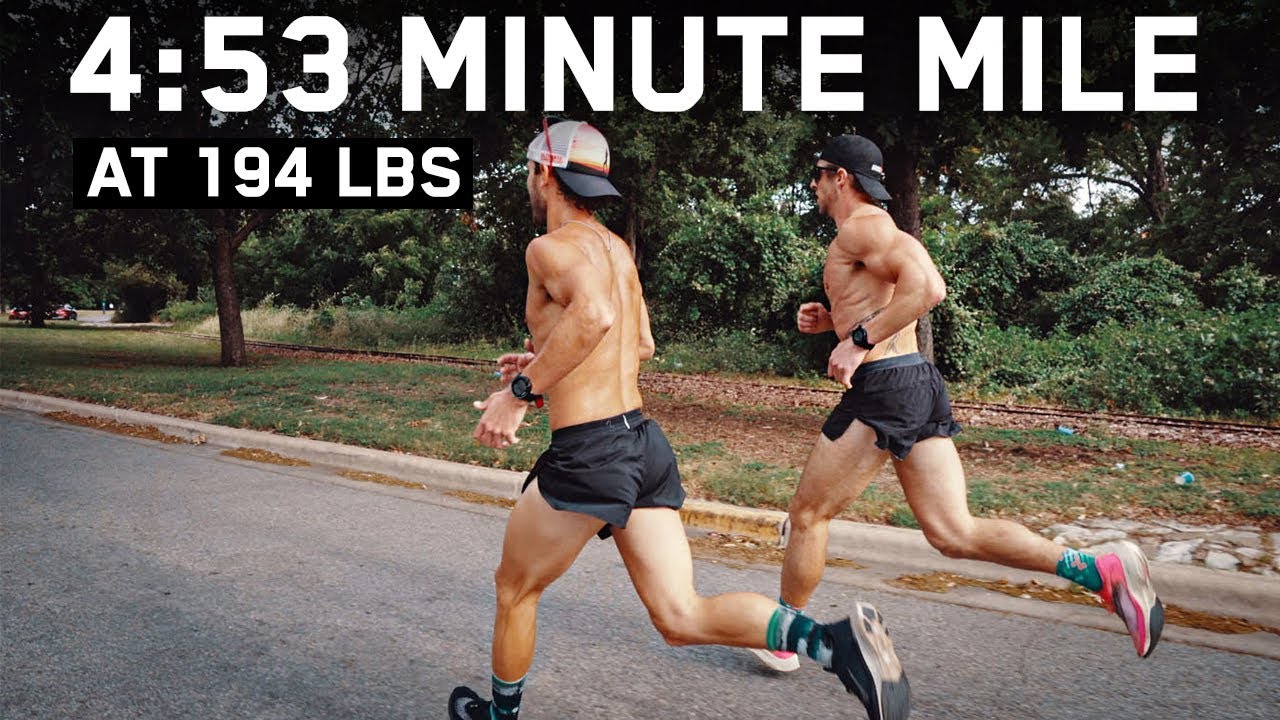 1-MILE RUN PR | 4:53 At 194 Pounds - YouTube