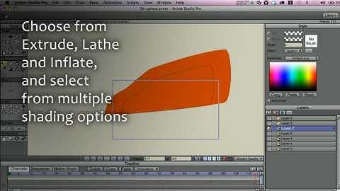 New Anime Studio Pro 7 Feature: 3D Shape Design