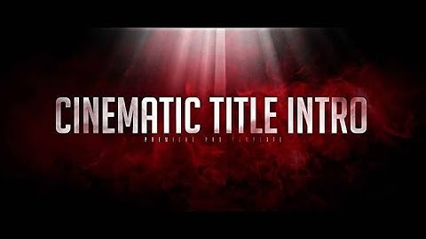 How to make cinematic title intro in kinemaster