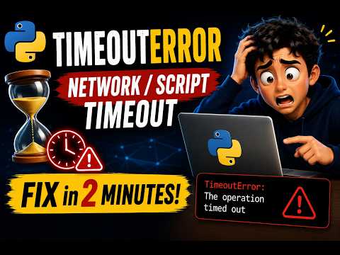 How to Fix TimeoutError in Python