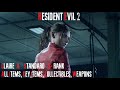 Resident evil 2 remake  standard claire a 100  s rank  no saves  all items key items weapons