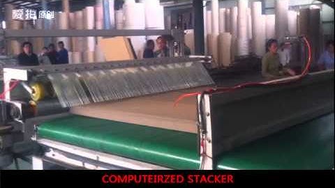 DMT-180 computerized cardboard stacker machine