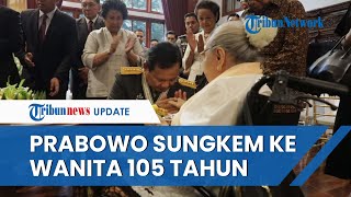 Sosok Wanita Berusia 105 Tahun yang Disungkemi Prabowo seusai Naik Pangkat Jenderal Bintang 4