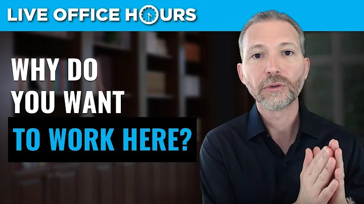 Why Do You Want to Work Here? Common Job Interview...